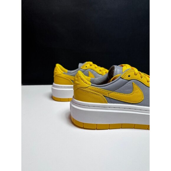 7 Women's Jordan 1 Elevate Low Cement Gray Varsity Maize DH7004 017 - Picture 4 of 9